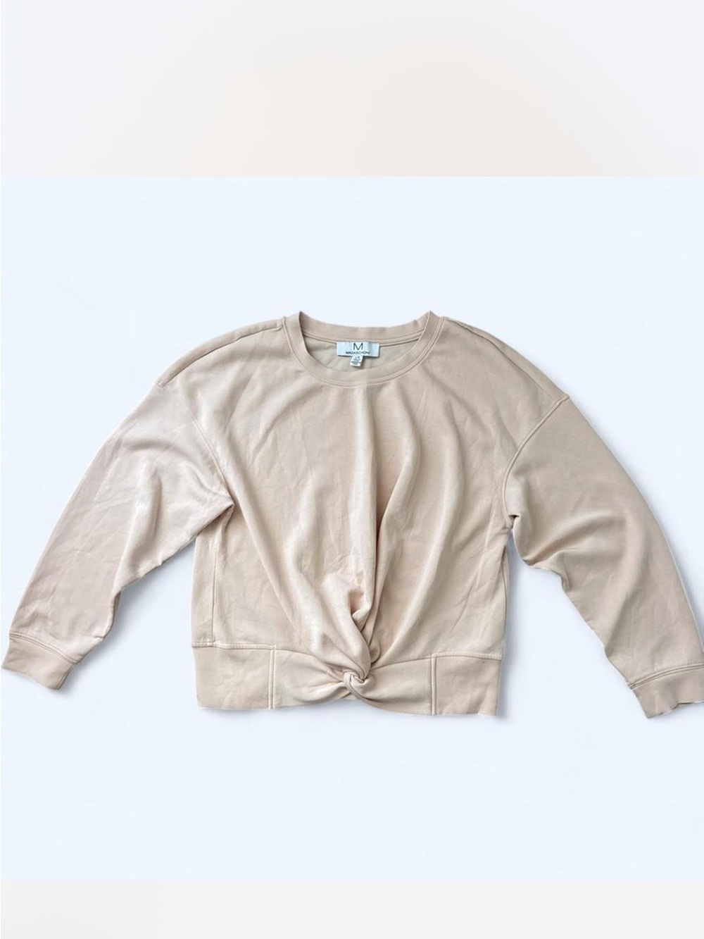 Magaschoni Crewneck Top in Light Beige